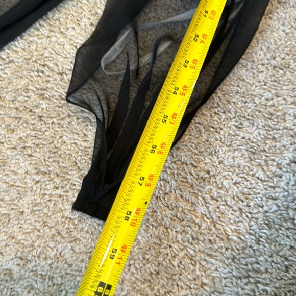 davids bridal, long black gown, polyester color truffle - Picture 15 of 15